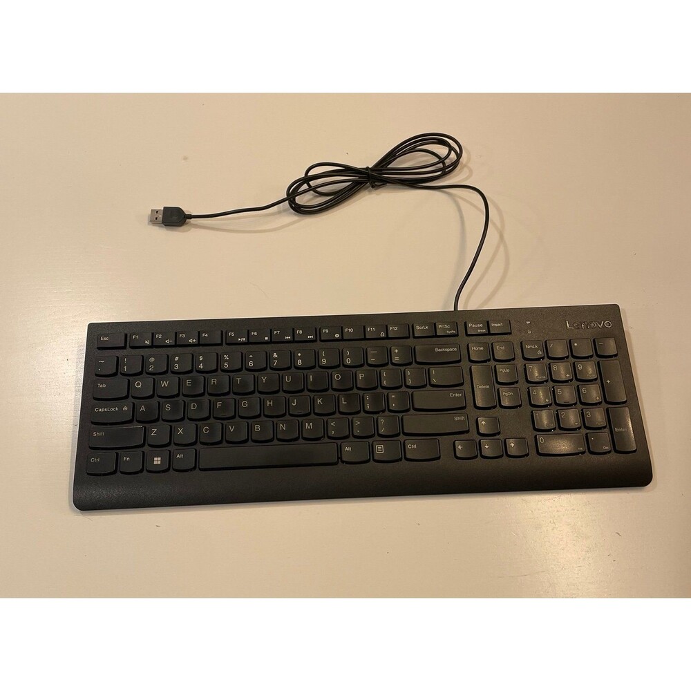 Lenovo 300 USB Wired Keyboard & Mouse Combo Black